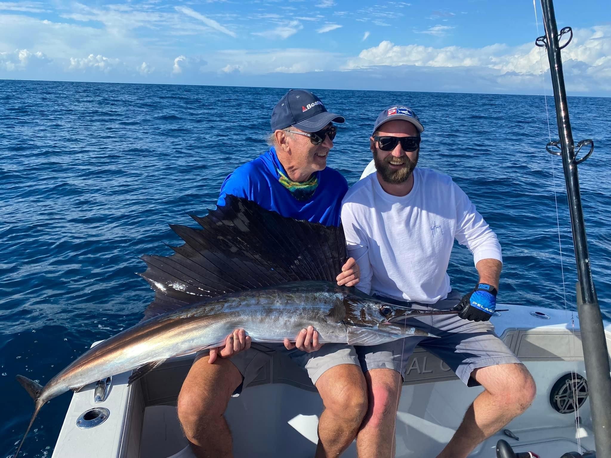 landed sailfish Stuart FL Colossal Catch
